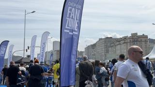 Imagen de la Fan Zone del Dépor.