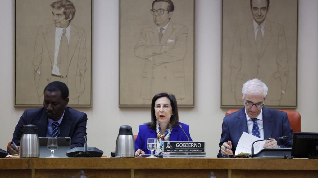 La ministra de Defensa, Margarita Robles, este lunes en Congreso