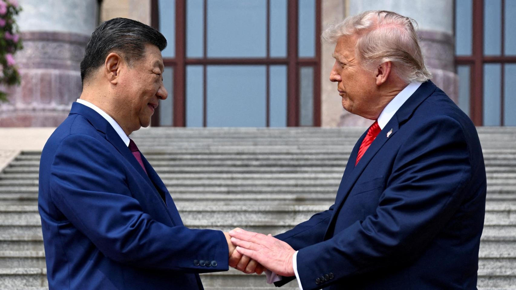 Xi Jinping y Donald Trump, durante la cumbre celebrada la semana pasada en Pekín.