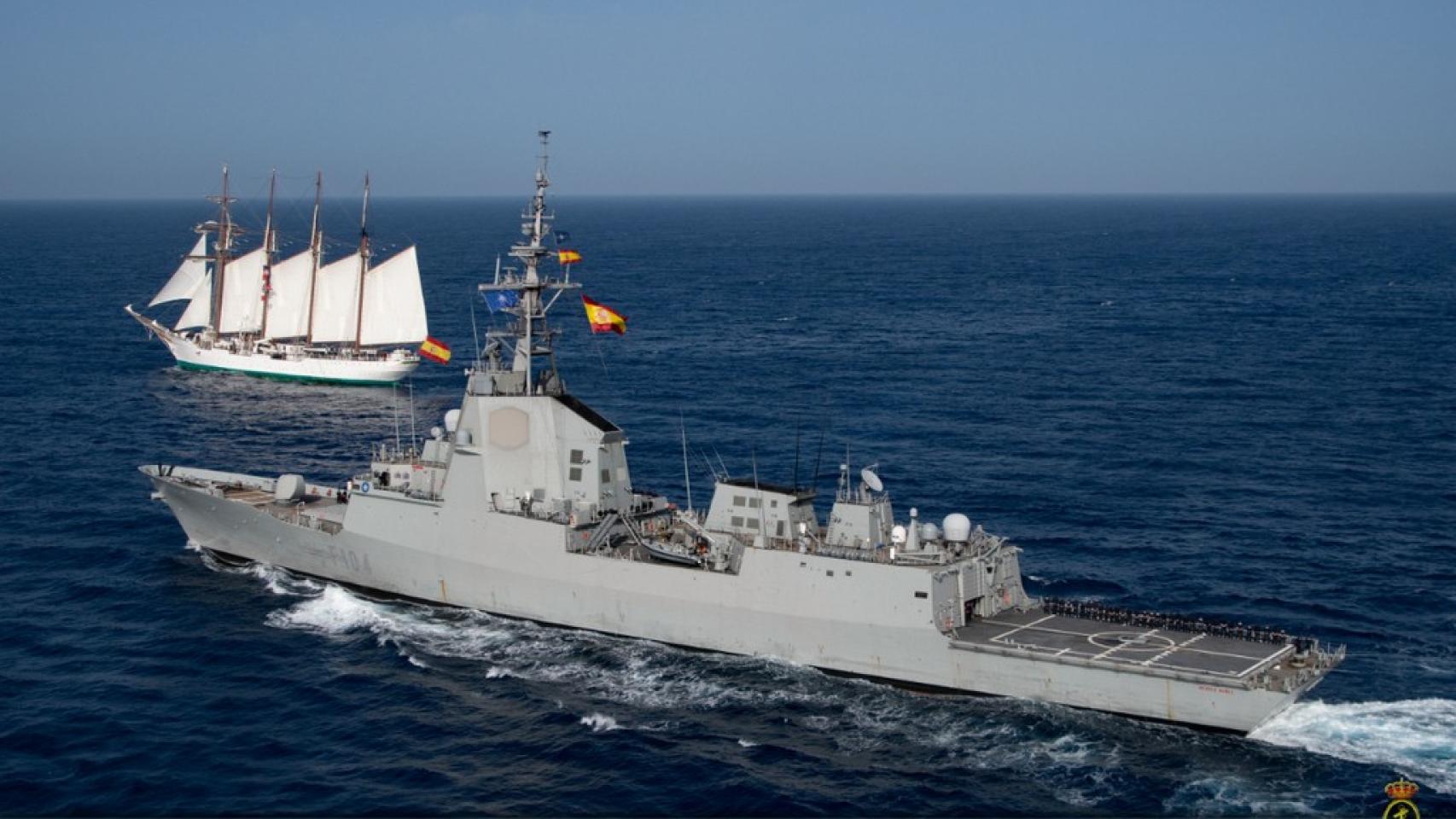 La fragata Méndez Núñez regresa a Ferrol