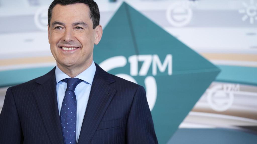 El candidato del PP a presidir la Junta de Andalucía, Juanma Moreno. 