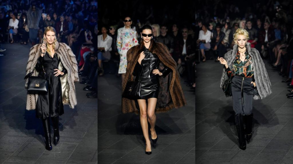 Las falsas pieles “Mob Wife” de Gucci.