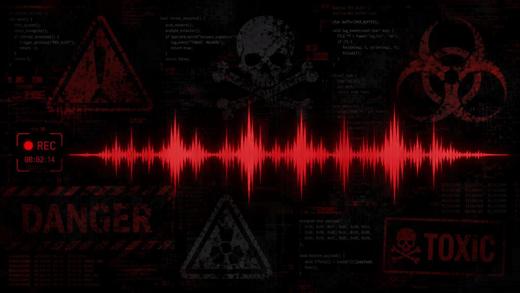 Representación de un audio corrupto
