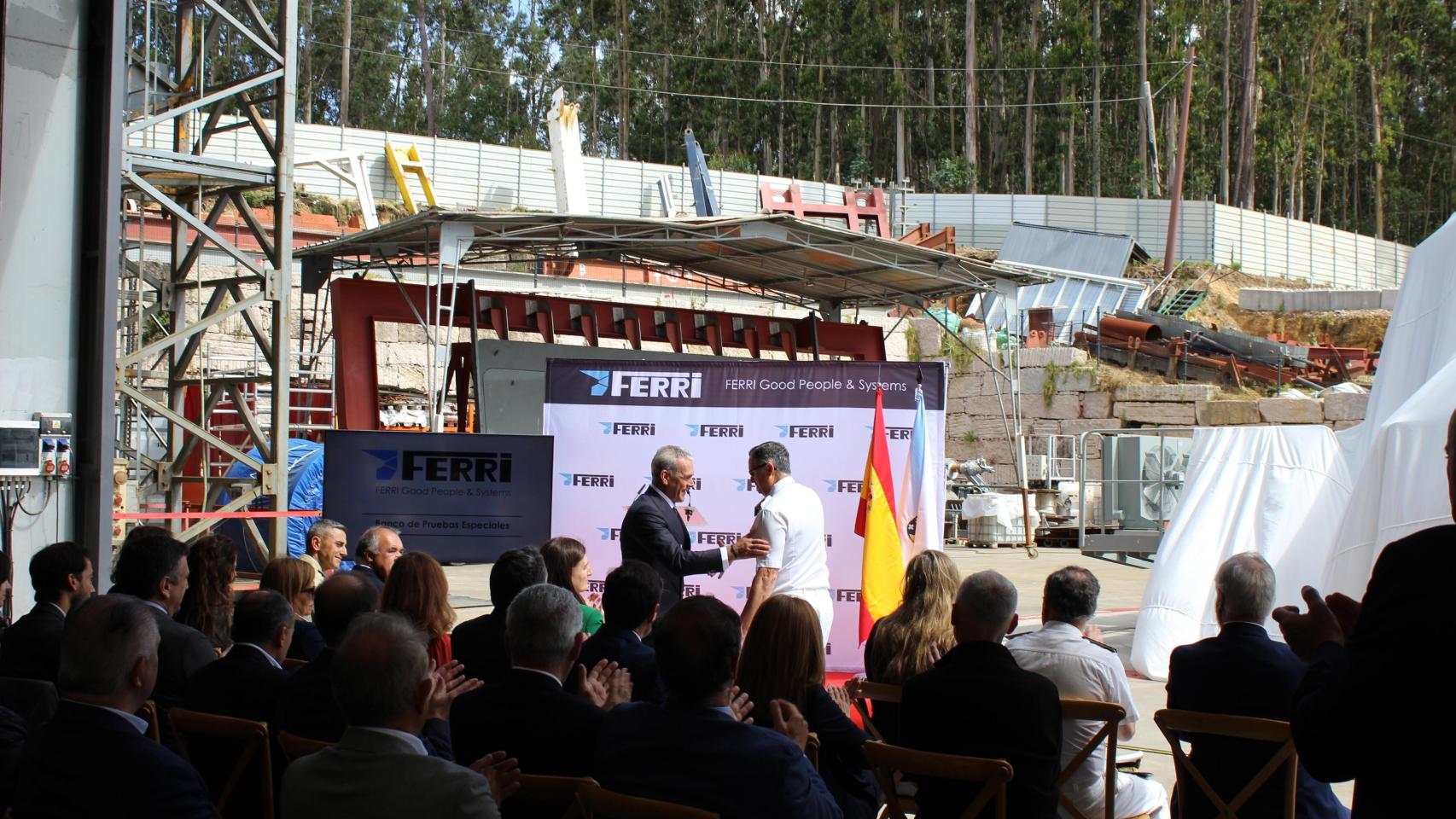 Inauguración del Banco de Pruebas Especiales de Indutrias Ferri.