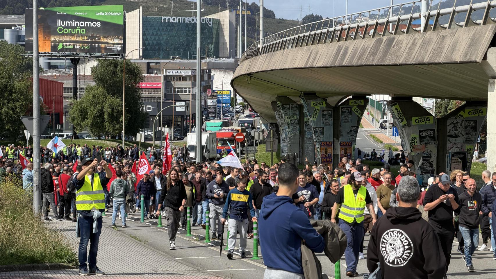 Manifestación del sector del metal en A Coruña 