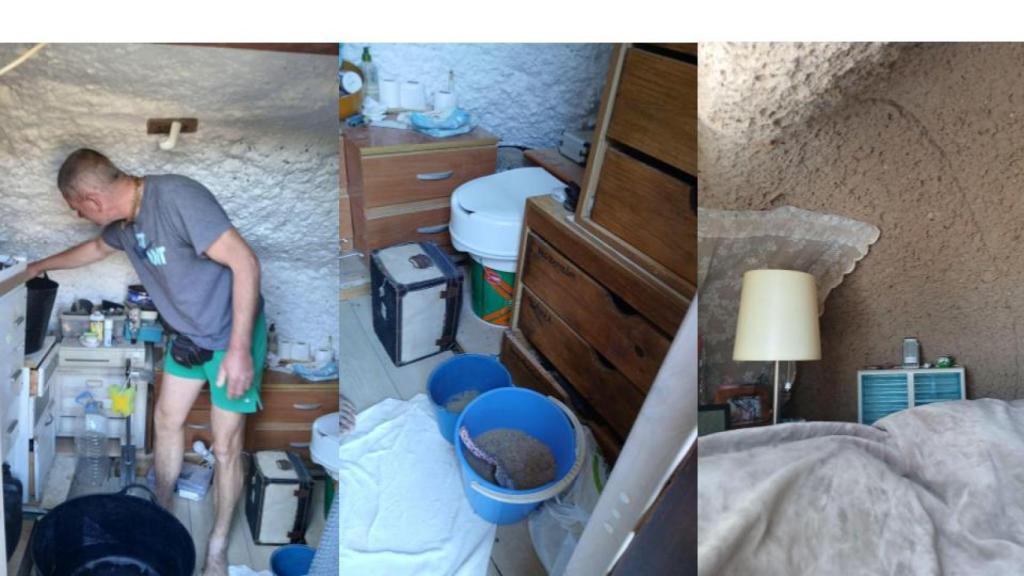 El baño y el dormitorio principal.