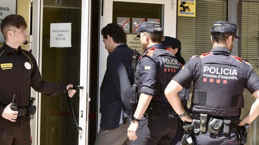 Jonathan Andic, el hijo del fundador de Mango, a su llegada al Juzgado.
