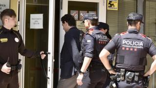 Jonathan Andic, el hijo del fundador de Mango, a su llegada al Juzgado.