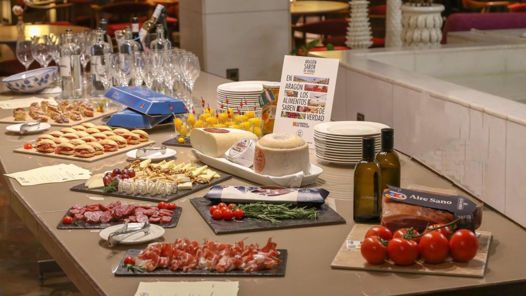 Desayunos en hoteles con productos vinculados a Aragón.