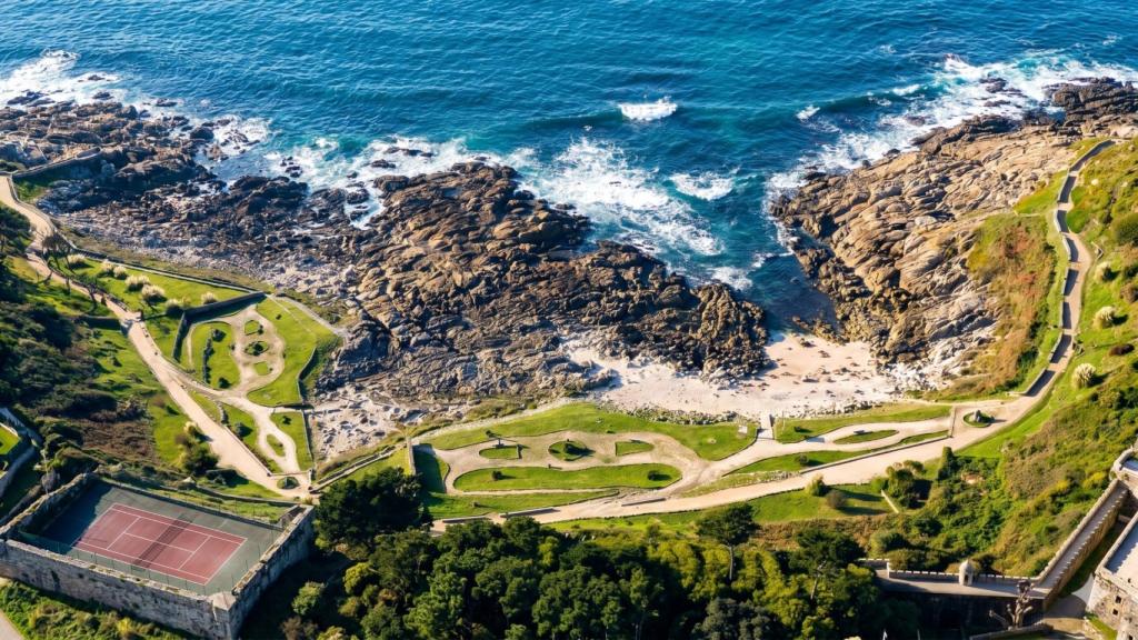 Praia de Os Frades, en Baiona, comarca de Vigo