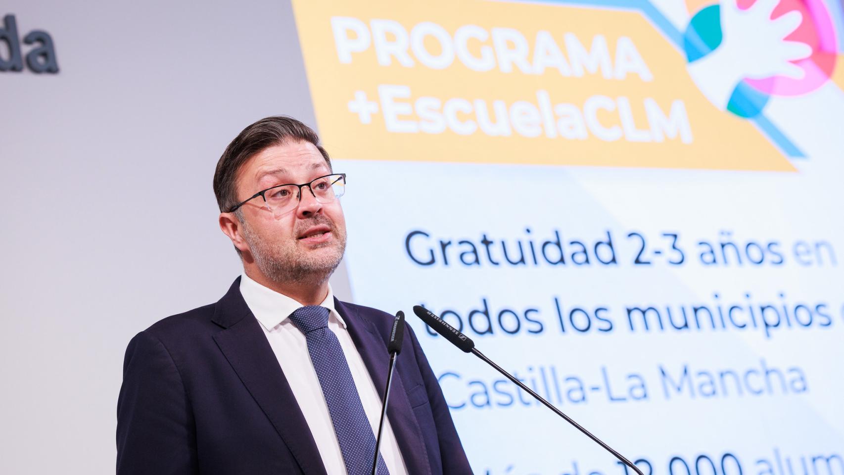 Amador Pastor, consejero de Educación, Cultura y Deportes de Castilla-La Mancha.