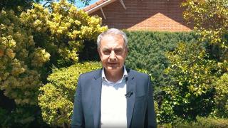 Zapatero en el vídeo compartido tras conocer su imputación.