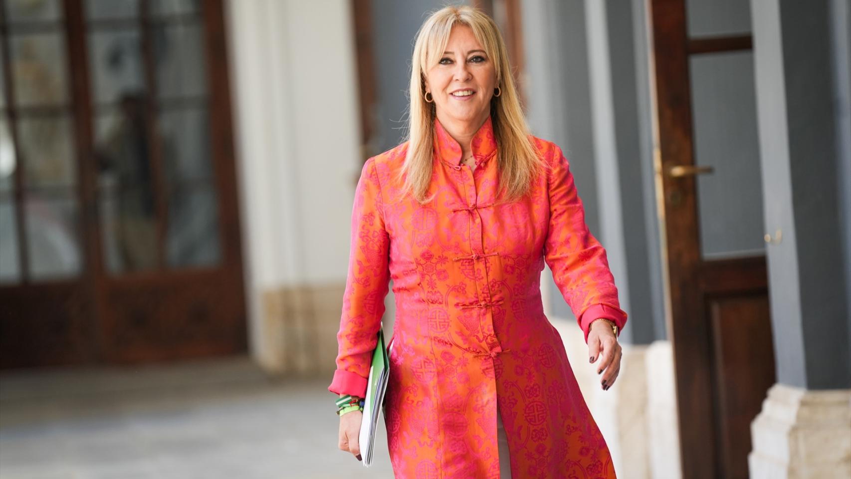La portavoz del Gobierno andaluz, Carolina España, tras el Consejo de Gobierno.
