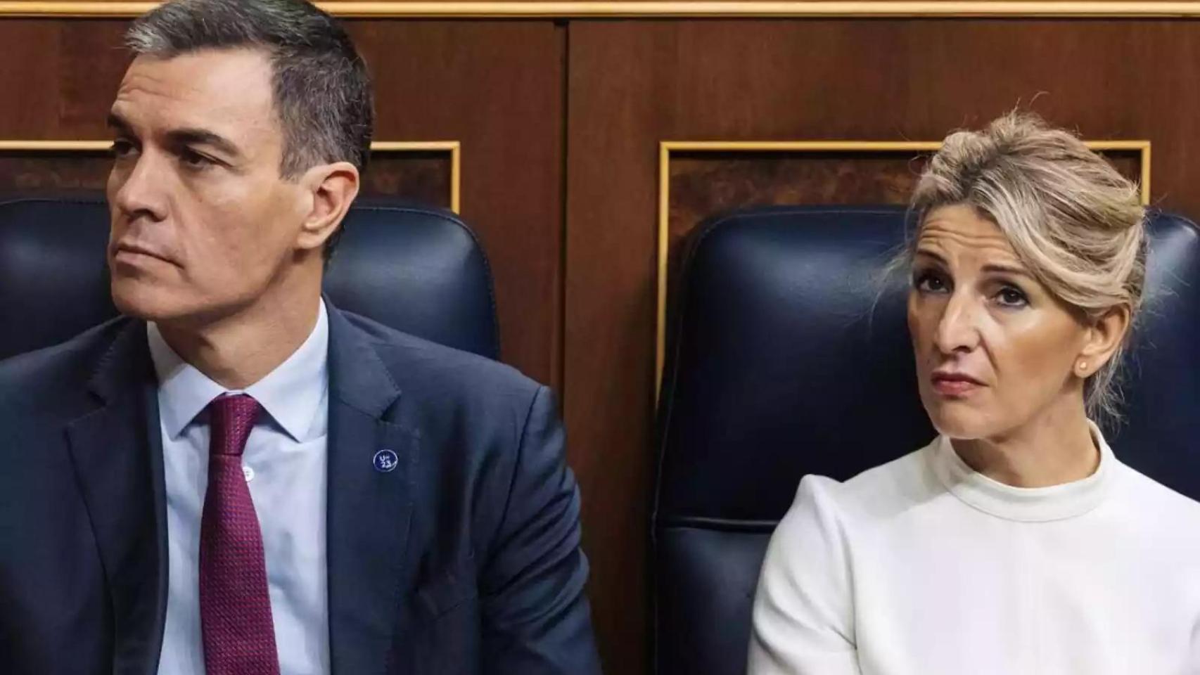 Pedro Sánchez y Yolanda Díaz.