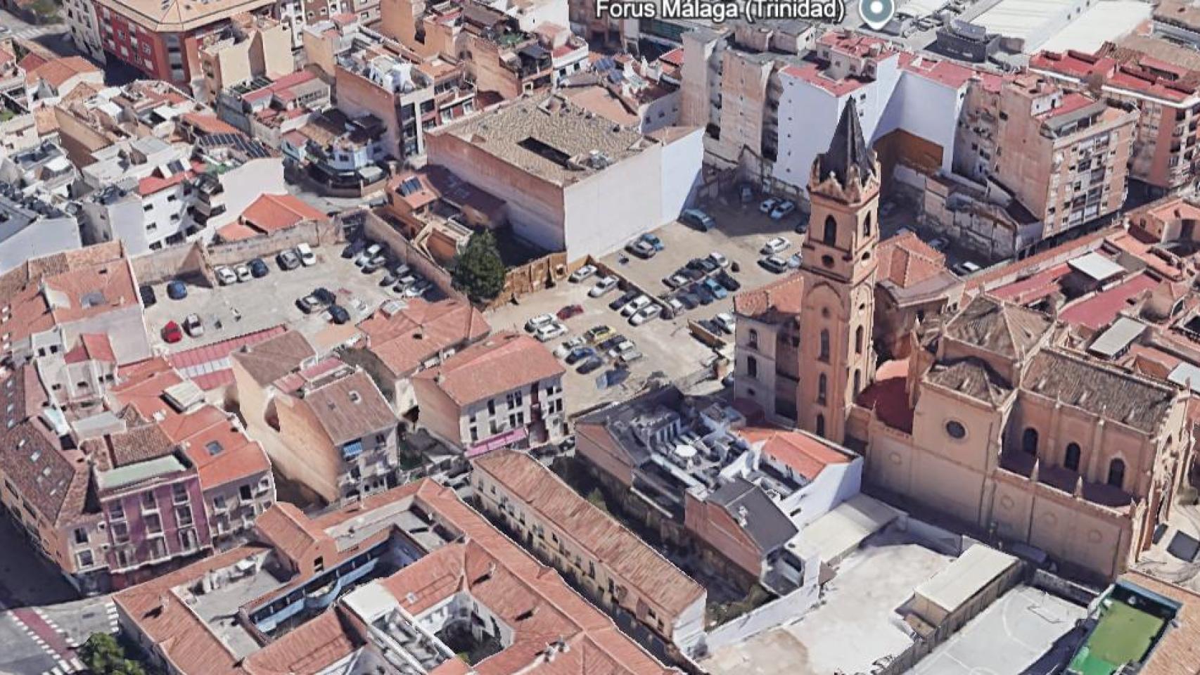 Imagen de los terrenos sobre los que se plantea la nueva promoción residencial.