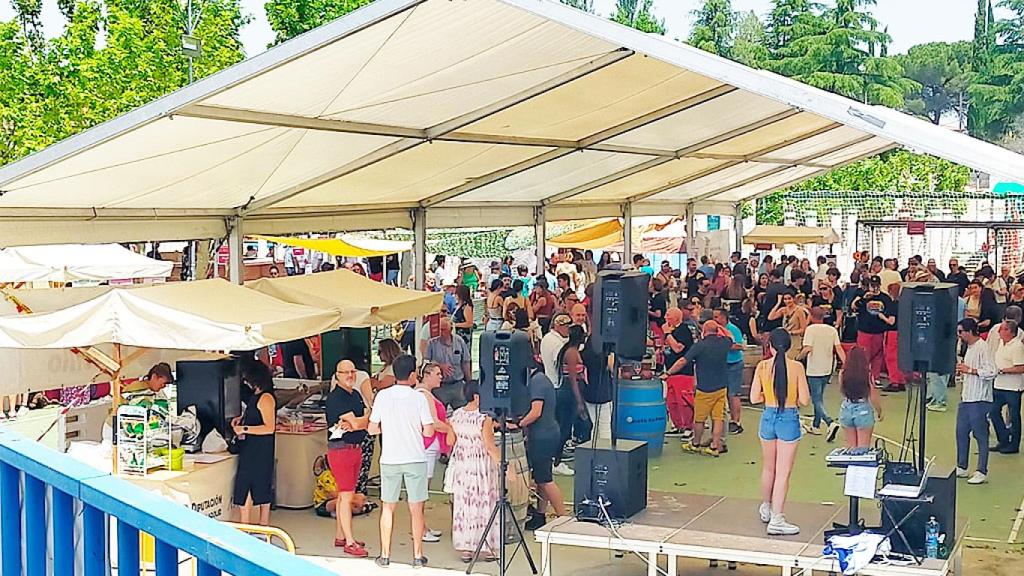 Edición anterior de la Feria Provincial del Vino en Boecillo. 
