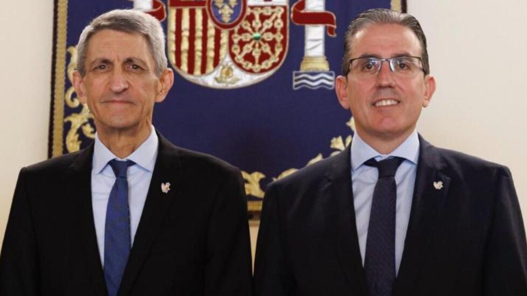 José Manuel Domínguez y Sergio Corral en una imagen de archivo.