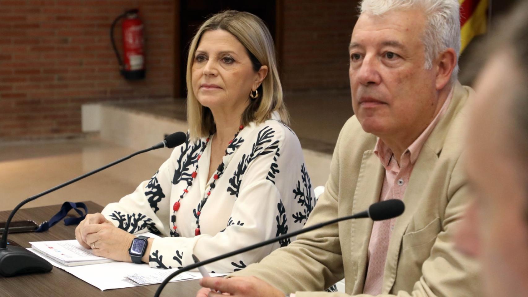 La consellera de Educación, Carmen Ortí, y el secretario autonómico, Daniel McEvoy. EE