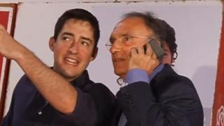 Fajardo padre e hijo durante un acto del PSOE en Lanzarote.