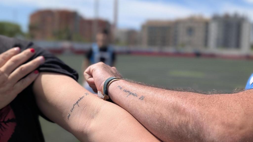 El tatuaje de los padres de Christian.