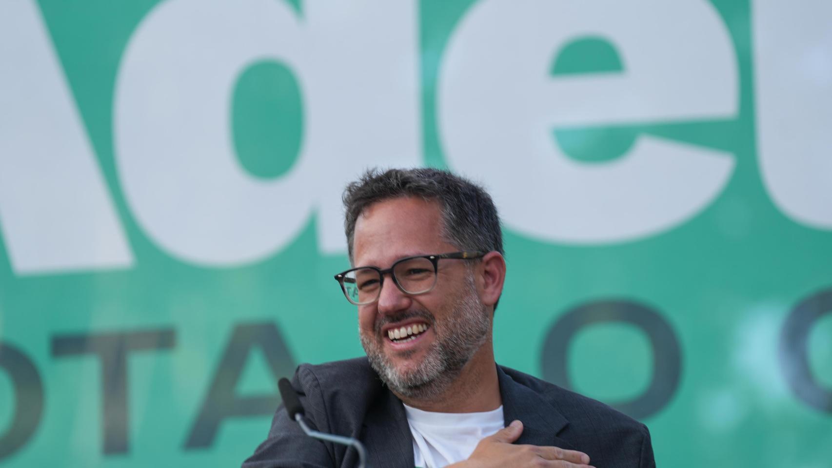 José Ignacio García, en un acto de campaña.