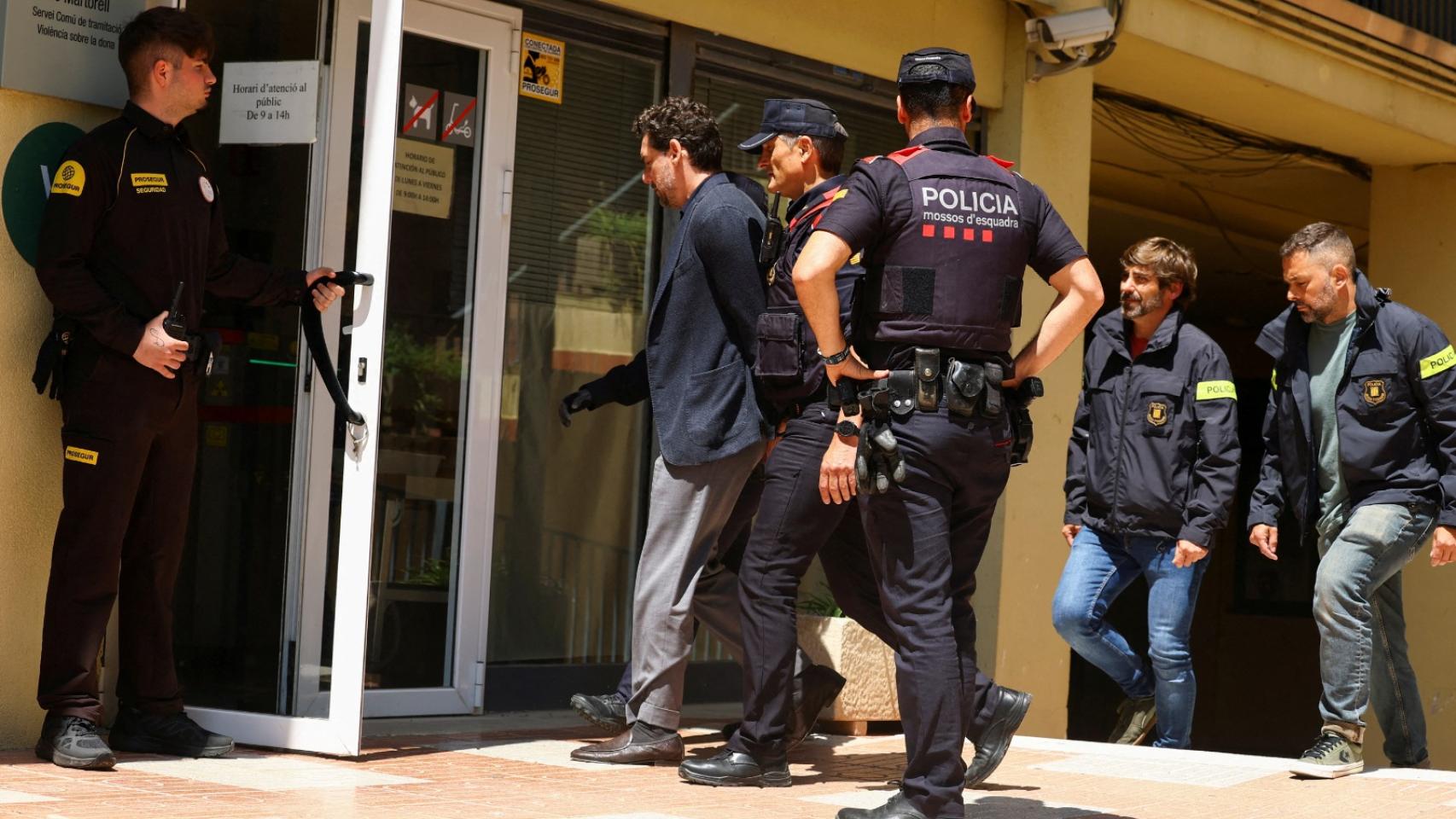 Jonathan Andic, el hijo del fundador de Mango, a su llegada al Juzgado.