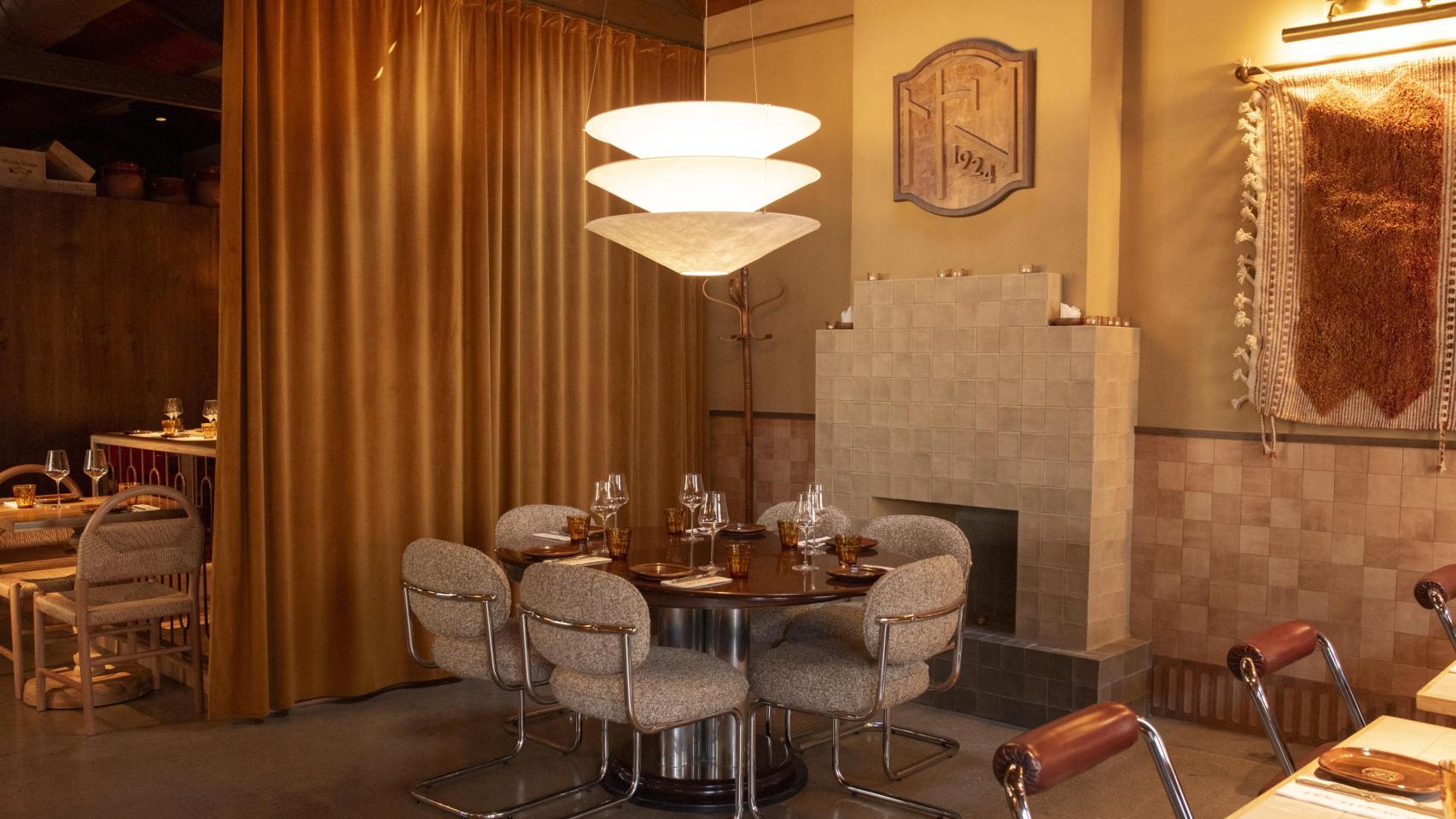 El interior del restaurante Finca Nebot.