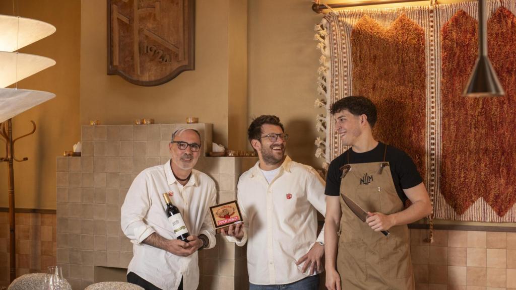 Rafa Mimoso, Leo Chechelnitskiy y Alfredo Samaniego.