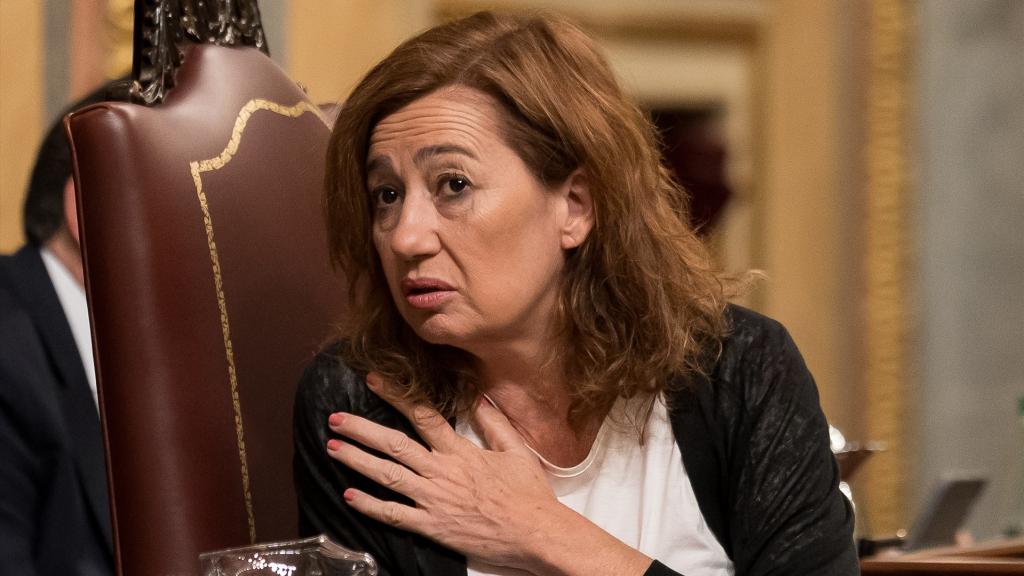 La presidenta del Congreso, Francina Armengol, este martes durante el pleno del Congreso.