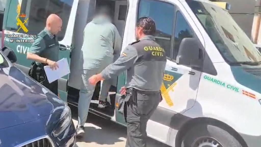 Detención del ladrón. Foto: Guardia Civil. 