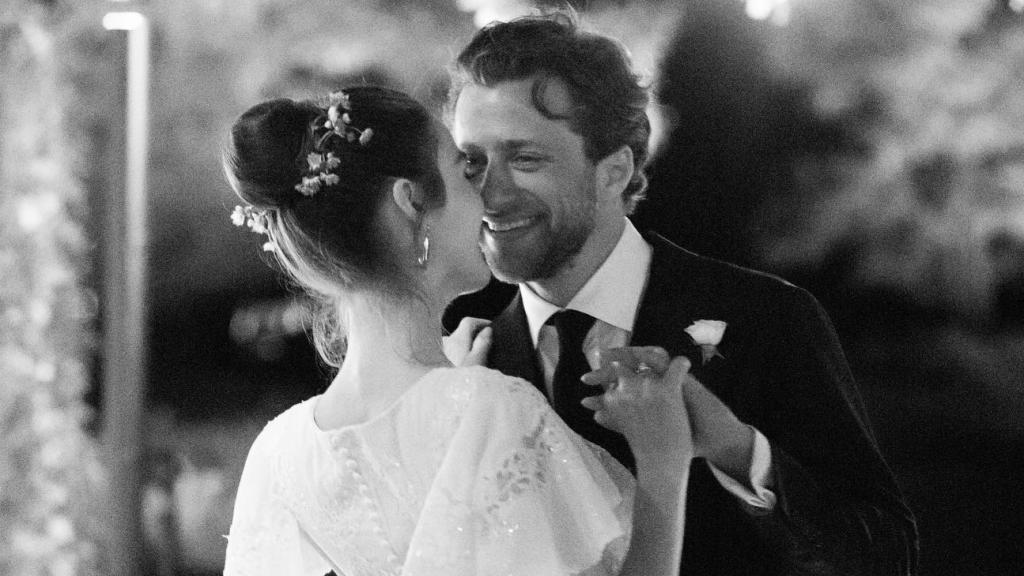 Ambos, el día de su boda.
