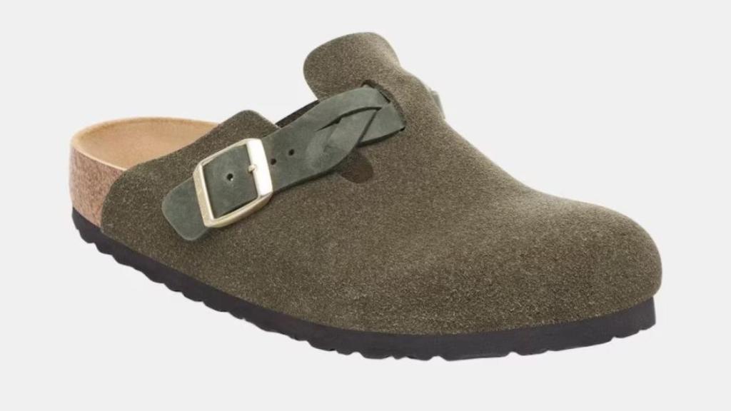 Zueco en ante y cordón trenzado de Birkenstock.jpg