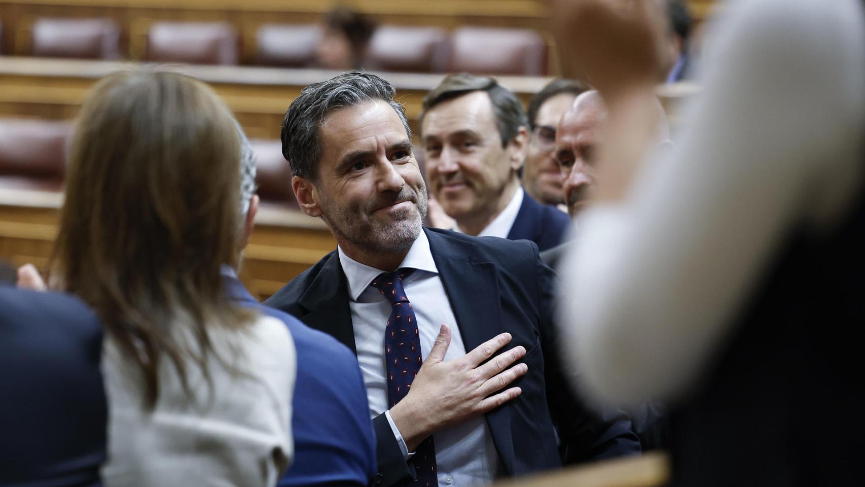 El diputado del PP Borja Sémper, este miércoles en el Congreso.