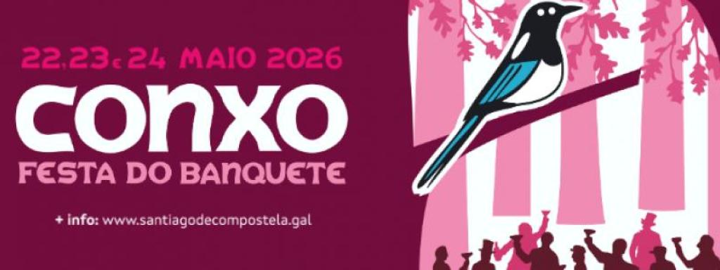 Cartel de la edición de 2026 del Banquete de Conxo en Santiago de Compostela