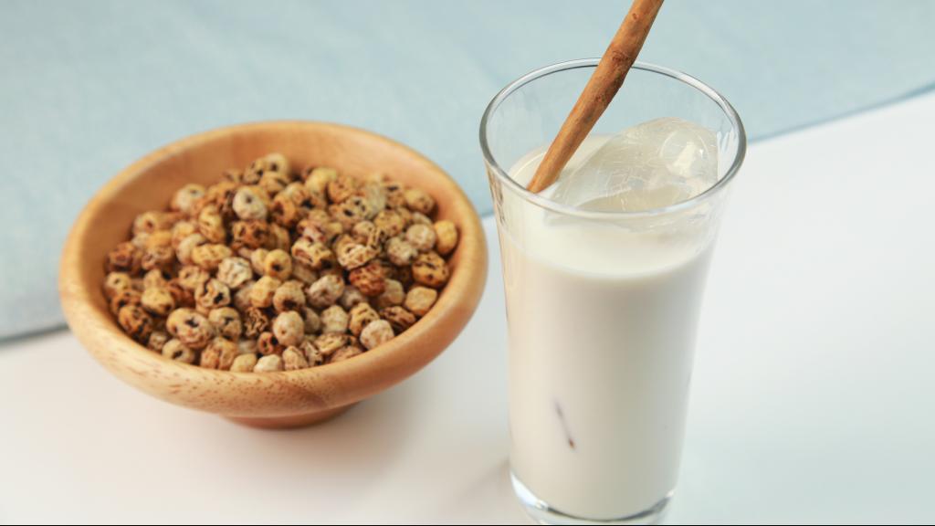 Un vaso de horchata.