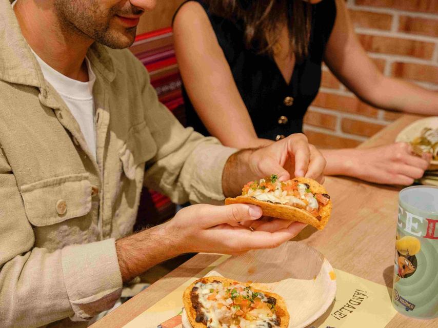 Los tacos del nuevo restaurante.
