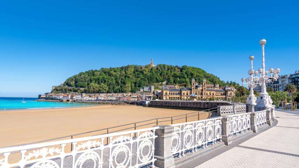 Playa de La Concha en San Sebastián.