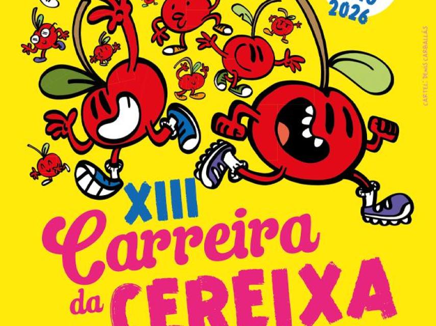 Cartel de la XIII edición de la Carreira da Cereixa de Beade