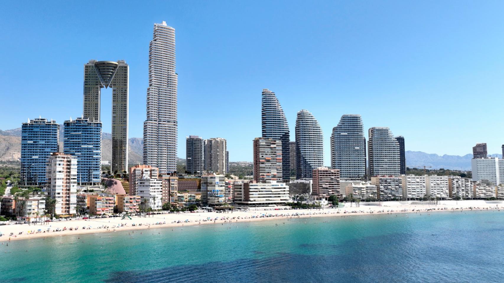 Así quedará el Skyline de Benidorm con TM Tower.