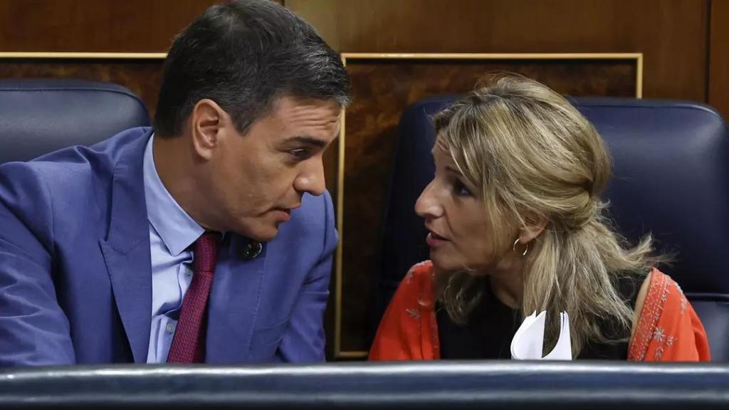 Pedro Sánchez y Yolanda Díaz.