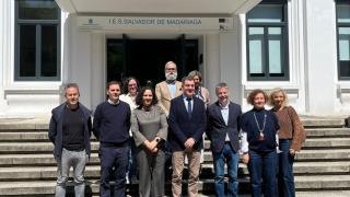 Visita de la Xunta al IES Salvador de Madariaga de A Coruña