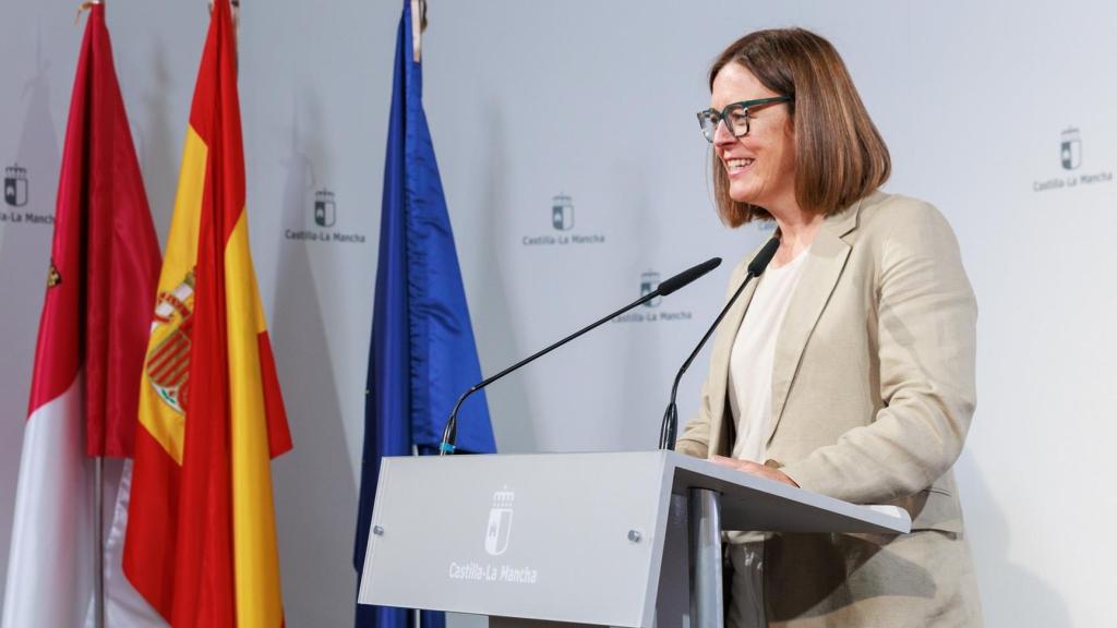 Esther Padilla durante la rueda de prensa.