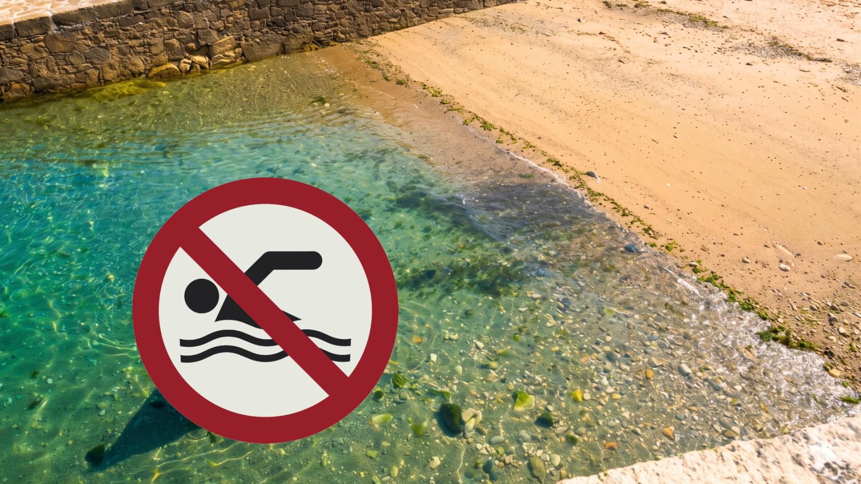 Playa de A Coruña en la que está prohibido bañarse