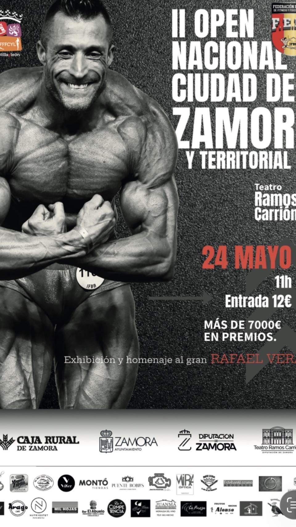 Cartel II Open Culturismo 'Ciudad de Zamora'