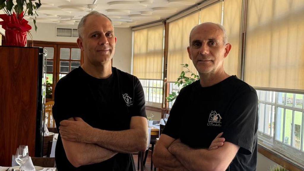 Álex y Javi Pardo Gómez, propietarios de O Pendello
