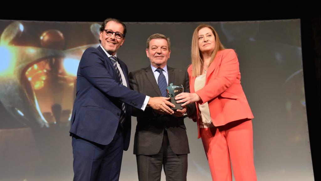 El consejero de la Presidencia de la Junta de Castilla y León, Luis Miguel González Gago, durante la recepción del Premio Solidario ONCE, este miércoles