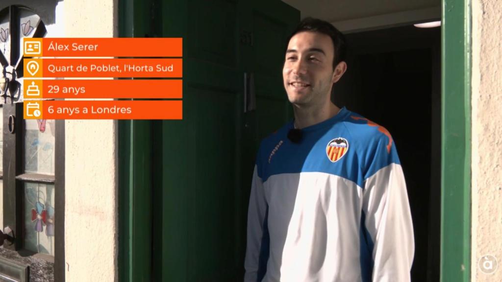 Presentación de Álex en el programa de televisión. À Punt