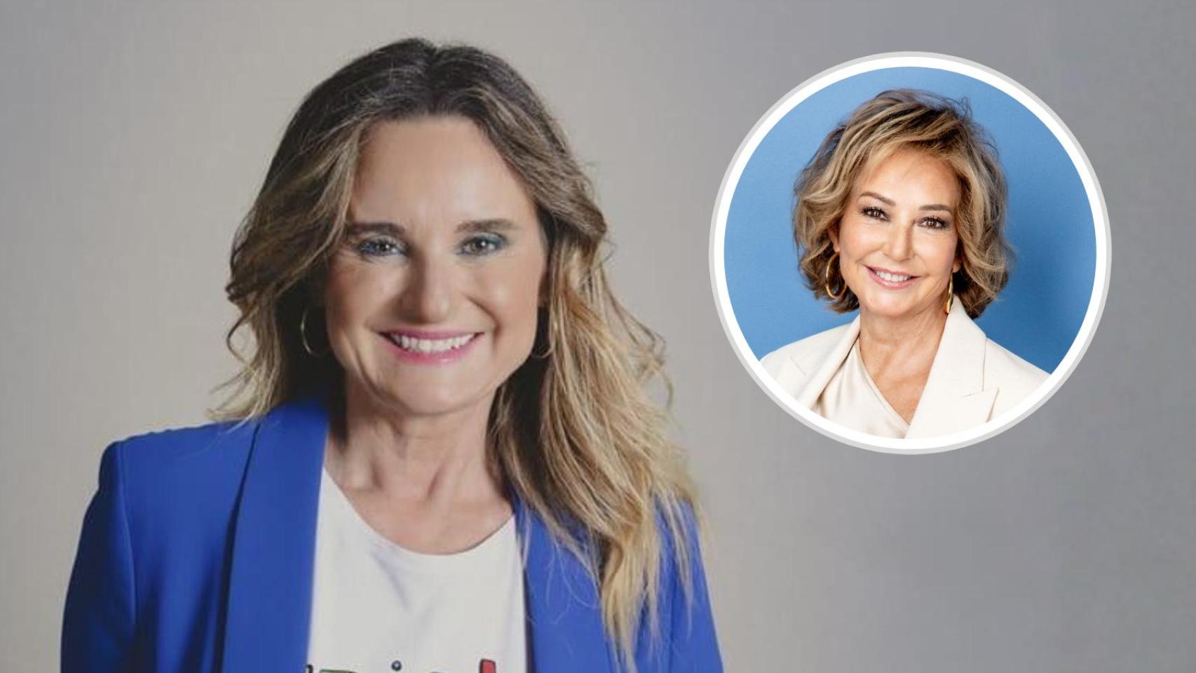 Xelo Montesinos, CEO de Unicorn Content, y Ana Rosa Quintana, presidenta de la compañía, en un montaje.