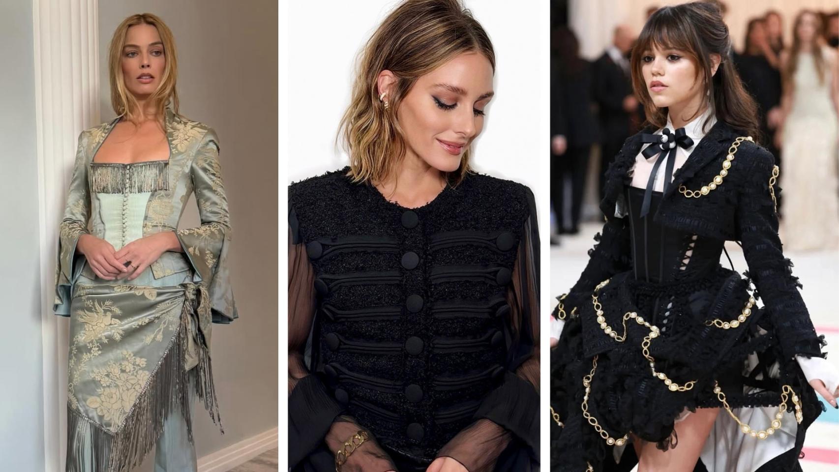 En la imagen, Olivia Palermo, Margot Robbie y Jenna Ortega con tres estilismos de referencia para seguir el código de vestimenta.