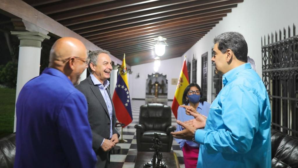 Nicolás Maduro recibe a Zapatero. El encuentro se produjo en enero de 2023.